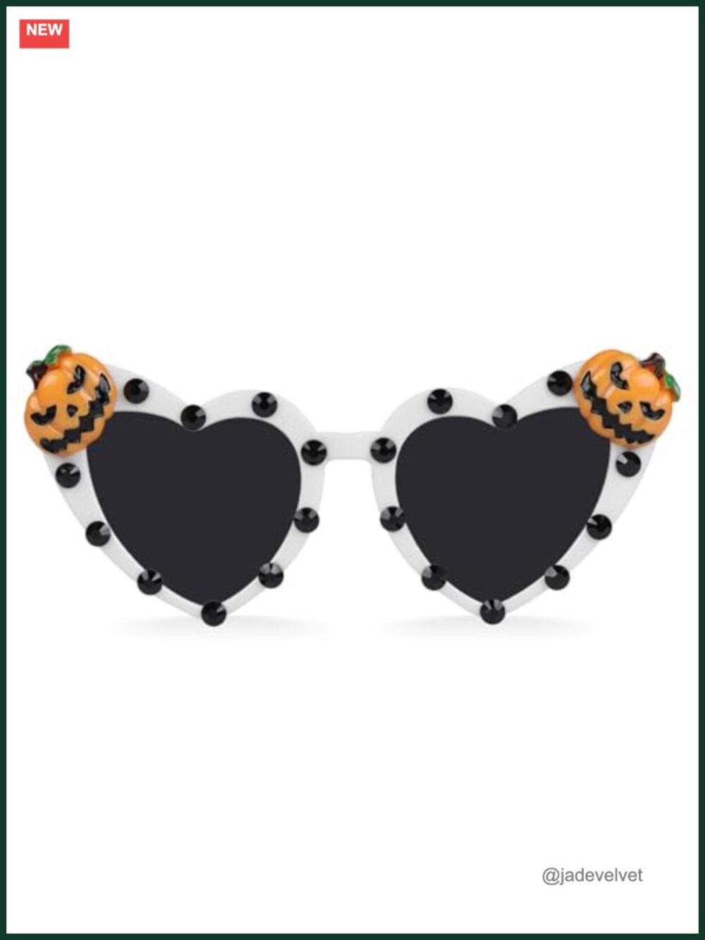 Heart Shaped Halloween Sunglasses Gothic Rave UV400 Plastic Novelty